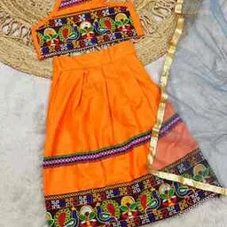 Girls Embroidered A-Line Ghagra-picture-49