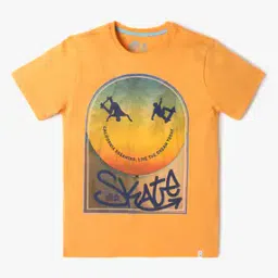 Boys Printed Slim Fit Round-Neck T-Shirt-picture-44