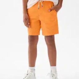 Solid Mid-Rise Elasticated Waist Shorts with Drawstring-picture-10