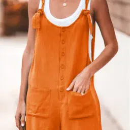 Women Playsuit with Patch Pockets-picture-47