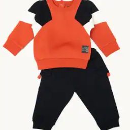 Colourblock T-Shirt & Joggers Set-picture-29