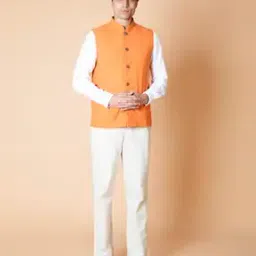 Regular Fit Nehru Jacket-14