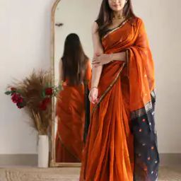Woven Cotton Silk Kanjivaram Saree  -image-42