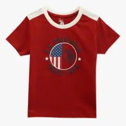 Boys Logo Embroidered Regular Fit Crew-Neck T-Shirt-image-55