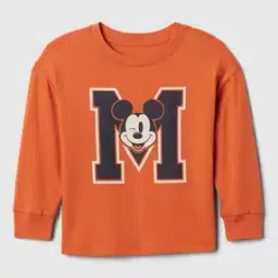 Boys Mickey Mouse Print Relaxed Fit Crew-Neck T-Shirt-picture-20