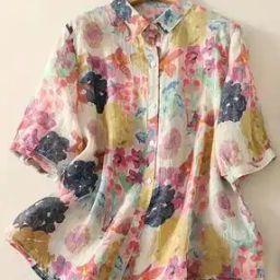 Women Regular Fit Floral Print Shirt with Puff-Sleeves-image-5
