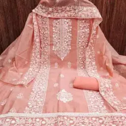 Embroidered 3-Piece Unstitched Dress Material-image-24