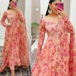 Women Floral Print Fit & Flare Dress-image-39