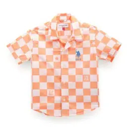 Boys Checked Shirt with Spread Collar-picture-31