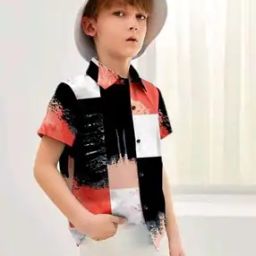  Boys Colour-Block Regular Fit Shirt-image-85