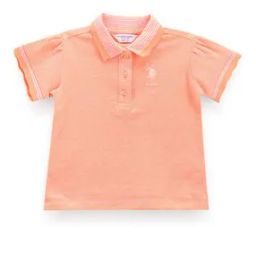 Girls Relaxed Fit Polo T-Shirt with Logo Print-image-68