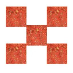 6 Pieces Floral Cotton Dinner Table Napkins-picture-18