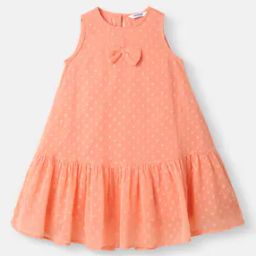 Girl Round-Neck A-Line Dress-image-3