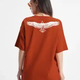 Women Loose Fit Typographic Print T-Shirt-49