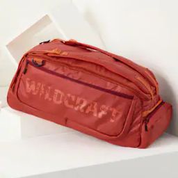 Men Brand Print Convertible Duffle Bag with Detachable Strap-35