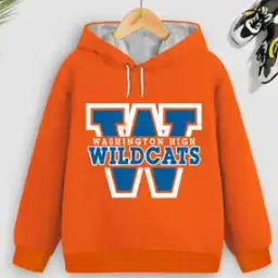 Typographic Print Hoodie with Ribbed Hem-10