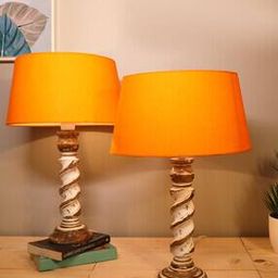 Rustic Table Lamp Lights Livingroom  Festive Gifts-22
