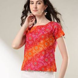 Women Printed Regular Fit Tunic-image-103