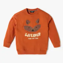 Boys Typographic Print Relaxed Fit Sweatshirt-picture-27
