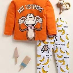 lazy shark Boys Printed Nightsuit Set-picture-38