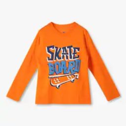 Boys Typographic Print Crew-Neck T-Shirt-image-39