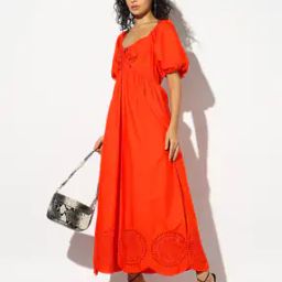 Puff Sleeve Maxi Dress-image-38