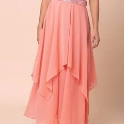 Women Embroidered A-Line Skirt-47