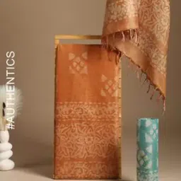 Hand Wax Batik Dyed Unstitched Dress Material-image-37