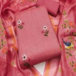 Women Floral Unstitched Dress Material-image-81