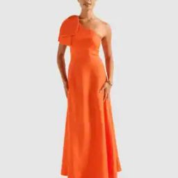 Women One-Shoulder A-Line Dress-image-3