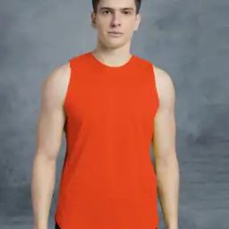 Men Round-Neck Sleeveless Vest-image-3