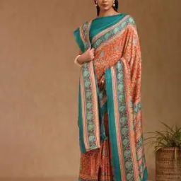 Women Pashmina Paisley Print Traditional Saree -image-52