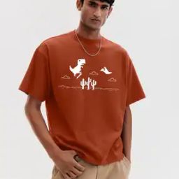 Men Graphic Oversized Fit T-Shirt    -image-61