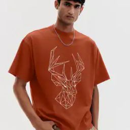 Men Graphic Oversized Fit T-Shirt    -image-4