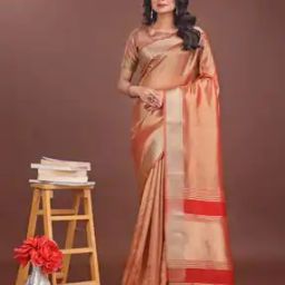 panzora Women Zari Weaving Organza Saree -picture-6