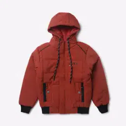 Hooded Zip-Front Quilted Jacket-image-23