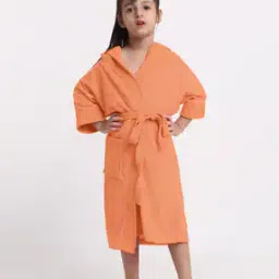Bath Robe with Tie-Up & Patch Pockets-10