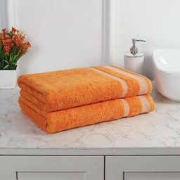 Set of 2 550 GSM Cotton Bath TowelsSet of 2 550 GSM Cotton Bath Towels-7
