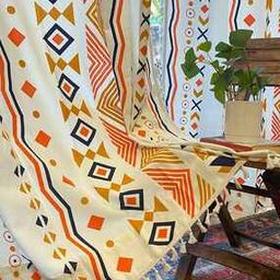 Geometric Door Curtains-48