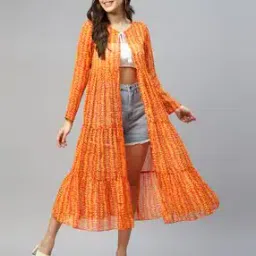 Women Printed Relaxed Fit Shrug-19
