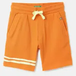 Painted Bottom Waffle Striped Shorts-image-7