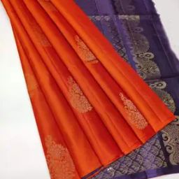 Women Floral Woven Banarasi Saree-image-5