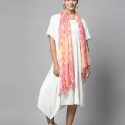 Women Colourblock Stole with Tassels-picture-9