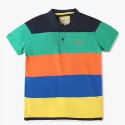 Jones Colourblock Polo T-Shirt-image-5