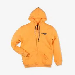 Hooded Jacket with Placement Brand Print-40