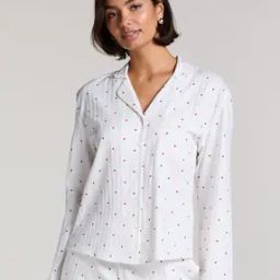 Women Micro Print Shirt Jacket-image-51