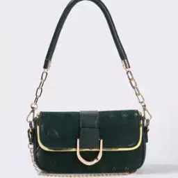 Women Shoulder Bag with Metal Logo-image-30