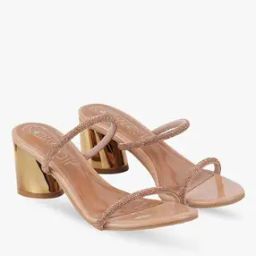 Women Embellished Dual-Strap Chunky Heels-image-46