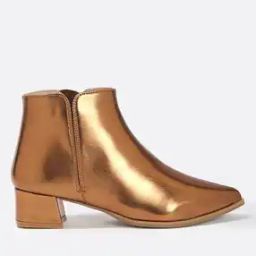 Women Ankle-Length Block Heel Boots-image-0