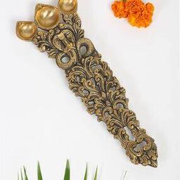 fabindia Brass Mehnoor Casted Oil Lamp-picture-4